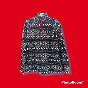 Eddie Bauer Southwest quarter zip fleece Size medium GUC